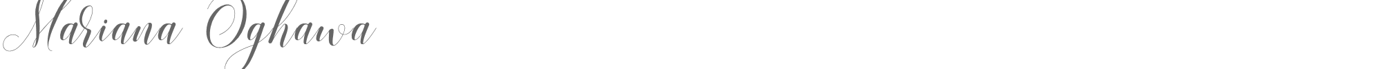 Mariana Oghawa Mariana Oghawa.ttf font preview